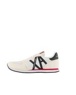 AX Armani Exchange Herren Rio Side Logo, Sneaker, Op. White + Black, 41 EU von Armani Exchange