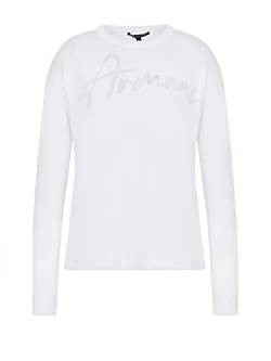 Armani Exchange 3RYM1J YMQ2Z 1000 Optic White Woman Knitted Pullover (Weiss, S) von Armani Exchange