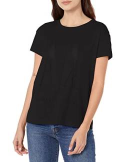 Armani Exchange Damen Burnout Icon Logo Tee T-Shirt, Schwarz, S von Armani Exchange