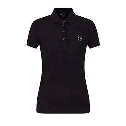 Armani Exchange Damen Evergreen Poloshirt, Black, X-Large (Herstellergröße:XL) von Armani Exchange