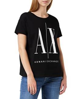 Armani Exchange Damen Icon Project T T-Shirt, Schwarz, L von Armani Exchange