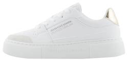 Armani Exchange Damen Kurt, Milano Edition, Detail Sneaker, Op. White+ Gold, 40.5 EU von Armani Exchange