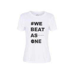 Armani Exchange Damen Limited Edition We Beat As One Cotton Jersey Tee T-Shirt, Weiß, M EU von Armani Exchange