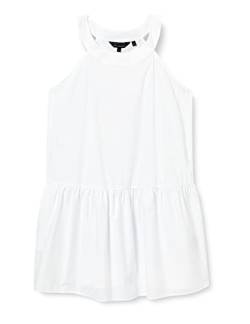 Armani Exchange Damen Nachhaltig, Rundhalsausschnitt. Dress, White, 10 von Armani Exchange