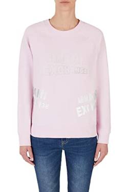 Armani Exchange Damen Nachhaltig, langärmlig, gerippte Bündchen Pullover Sweater, Illusion, XS von Armani Exchange