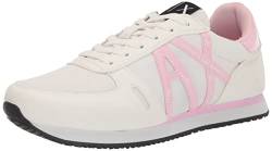 Armani Exchange Damen Retro Running Shoe, 70s Ispired Sneaker, OP.White+Lilac, 40 EU Schmal von Armani Exchange