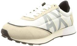 Armani Exchange Damen Serg Geometric Pattern Sneaker, Op White Grey, 40 EU von Armani Exchange