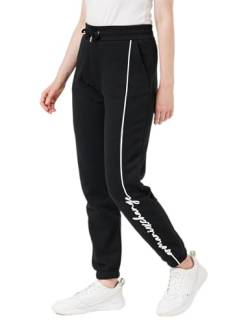 Armani Exchange Damen Signature Logo French Terry Sweatpants, Schwarz, M EU von Armani Exchange