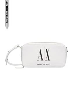 Armani Exchange Damen Sustainable, Crossbody Camera Case, Weiß, Einheitsgröße EU von Armani Exchange