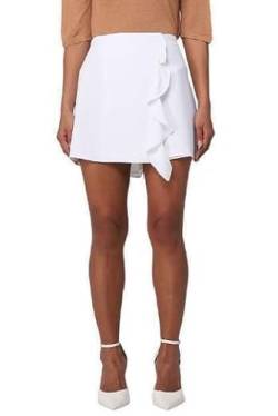 Armani Exchange Damen Sustainable, Key Look Skirt, Optic. White, L EU von Armani Exchange