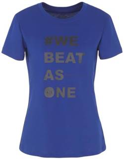 Armani Exchange Damen Sustainable, We Beat As One Logo, Regular Fit, Short Sleeves T-Shirt, Blau, M EU von Armani Exchange