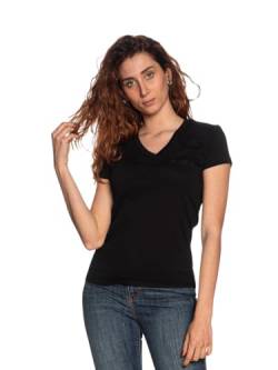 Armani Exchange Damen T-Shirt V Neck 3DYT26 YJ3RZ 1200 in schwarz (S) von Armani Exchange