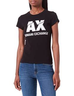 Armani Exchange Damen The Movie T-Shirt, Black, S von Armani Exchange