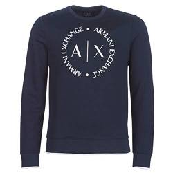 Armani Exchange Herren 1st To Be Noticed Sweat Sweatshirt, Blau, XXL von Armani Exchange