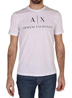 Armani Exchange Herren 8nztcj T-Shirt, Weiß, L von Armani Exchange