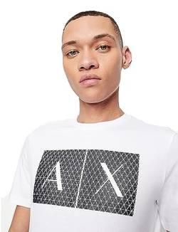 Armani Exchange Herren 8nztck T-Shirt, Weiß, L von Armani Exchange