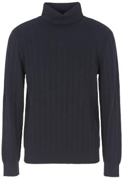 Armani Exchange Herren Cotton Solid Turtle Neck Pullover Sweater, Navy, XL EU von Armani Exchange