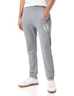 Armani Exchange Herren Icon Tracksuit Bottom Sporthose, Grau, XXL von Armani Exchange