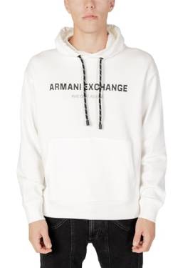 Armani Exchange Herren Limited Edition Beat One Capsule Cotton French Terry Hoodie Sweatshirt, Weiß, XS EU von Armani Exchange