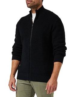 Armani Exchange Herren Long Sleeves,Double Zip, Genuine Cotton Cardigan Sweater, Schwarz, XL EU von Armani Exchange