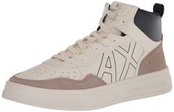 Armani Exchange Herren Men's, Side Logo, Color Shades, Off White + beige Sneaker, 42 EU von Armani Exchange