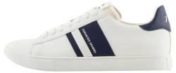 Armani Exchange Herren Paris Double line Sneaker, Off White+ Navy, 40 EU von Armani Exchange