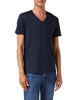 Armani Exchange Herren Pima Cotton V-neck T-Shirt, Blau, XL von Armani Exchange