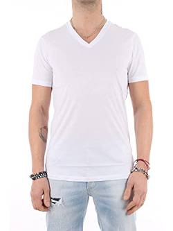 Armani Exchange Herren Pima Cotton V-neck T-Shirt, Weiß, L von Armani Exchange