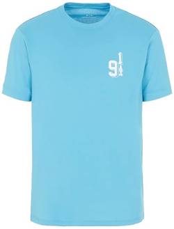 Armani Exchange Herren Regular Fit 91 Logo Tee T-Shirt, Navagio Bay, S EU von Armani Exchange