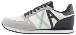 Armani Exchange Herren Rio, Essential, Side Logo Sneaker, Navy+ op. White, 41.5 EU von Armani Exchange