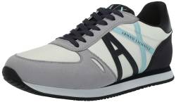 Armani Exchange Herren Rio, Essential, Side Logo Sneaker, Navy+ op. White, 42 EU von Armani Exchange