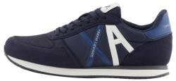 Armani Exchange Herren Rio, Essential, Side Logo Sneaker, Night Sky+ Off White, 39.5 EU von Armani Exchange