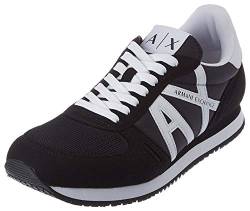 Armani Exchange Herren Rio Side Logo Sneaker, Schwarz Weiß, 40 EU von Armani Exchange