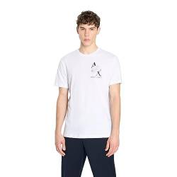 Armani Exchange Herren Slim Fit Ax Eagle Tee T-Shirt, Weiß, M EU von Armani Exchange