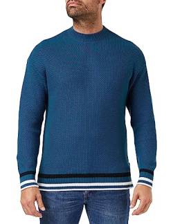 Armani Exchange Herren Substainable, Long Sleeves, Hem Stripes Pullover Sweater, Legion Blue, L EU von Armani Exchange