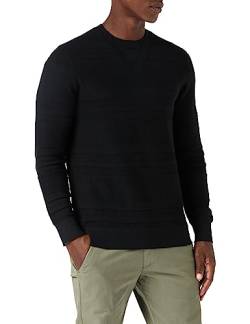 Armani Exchange Herren Substainable, Long Sleeves, Soft Touch, Neck Pullover Sweater, Schwarz, XS EU von Armani Exchange