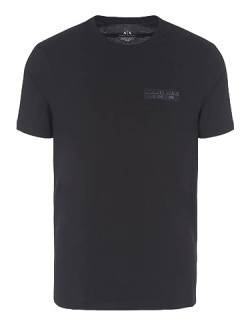 Armani Exchange Herren Sustainable, Logo On Front, Cross Gender, Regular Fit T-Shirt, Schwarz, S EU von Armani Exchange