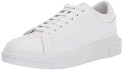 Armani Exchange Herren Venice With Embossed Logo on Platform Sole Sneaker, Op White, 41.5 EU von Armani Exchange