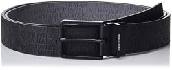 Armani Exchange Herren Wendbarer Gürtel mit geprägtem Logo. Belt, Black Grey, TU von Armani Exchange