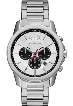 Armani Exchange Herrenuhr quarz/chrono Uhrwerk 44mm Gehäusegröße mit einem Edelstahlarmband AX1742 von Armani Exchange