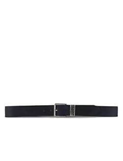 Armani Exchange Men's Essential, Metal Buckle Belt, Blue, 32 von Armani Exchange