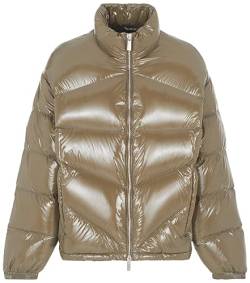 Armani Exchange Men's Glossy Coated Nylon Puffer Down Vest, Crocodile, Extra Large von Armani Exchange