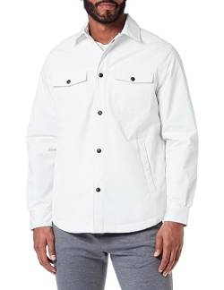 Armani Exchange Men's Long Sleeves, Big Front Pockets, Casual Fit Denim Jacket, White, Large von Armani Exchange