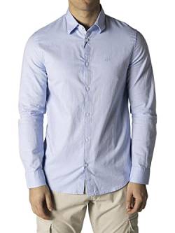 Armani Exchange Men's Slim Fit Oxford Button Up Shirt Blue,M von Armani Exchange