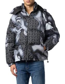 Armani Exchange Men's Sustainable, Detachable Sleeves, Hooded Neck, Casual Fit Shell Jacket, Black Chrome Fall, Small von Armani Exchange