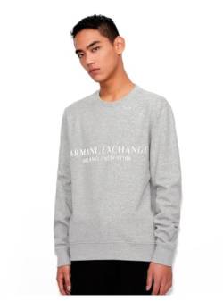 Armani Exchange Mens A|X Pullover City Sweatshirt, Grey, S von Armani Exchange