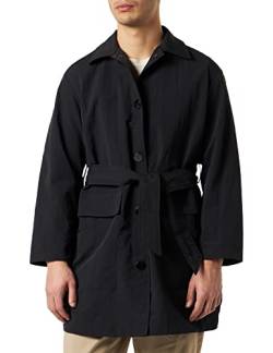 Armani Exchange Unisex Sustainable, Cross Gender, Removable Waist Belt Parka, Schwarz, XS EU von Armani Exchange