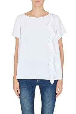 Armani Exchange Unisex Sustainable, Cross Gender Blouse, Weiß, XS EU von Armani Exchange