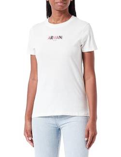 Armani Exchange Women's Colorful Armani Logo Regular Fit Crew Neck Tee T-Shirt, ISO, X-Groß von Armani Exchange