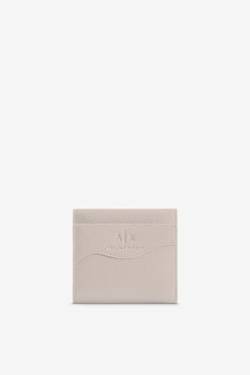 Armani Exchange Women's Essential Wave, Silver Logo Bi-Fold Wallet, Off Road von Armani Exchange